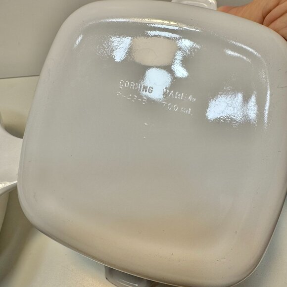 Corning Ware Shadow Iris petite square casserole dishes - Picture 2 of 2